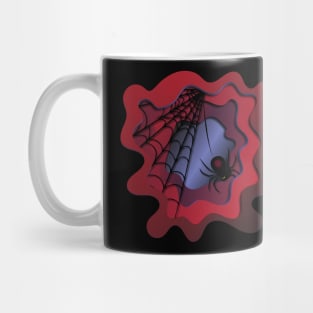 Spooky Spider Web Halloween Mug